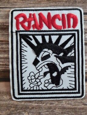 Rancid Punk Rock Vintage Retro 80s Style 90s Iron on Patch.